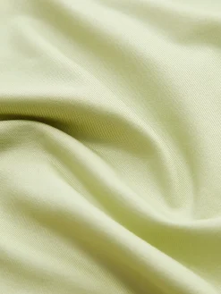 COMMENSE Cross-Over Collar Pleated Bodysuit* Bodysuits|Bodysuits