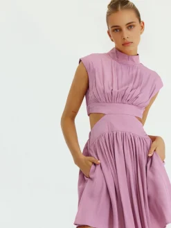 COMMENSE Cutout Sleeveless Short Dress* Casual Dresses|Summer Dresses