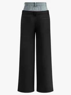COMMENSE Denim Panel Suit Pants* Pants|Denim
