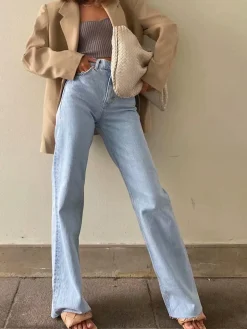 COMMENSE Denim Straight Leg Jeans* Jeans|Pants