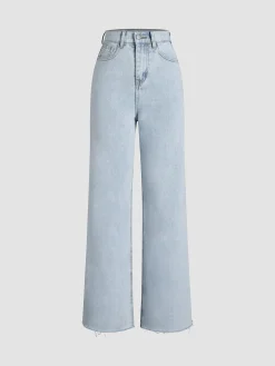 COMMENSE Denim Straight Leg Jeans* Jeans|Pants