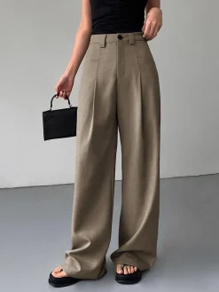 COMMENSE Divine Pleat Wide Leg Dress Pants* Wide Leg|Pants