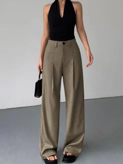COMMENSE Divine Pleat Wide Leg Dress Pants* Wide Leg|Pants