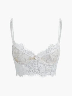 COMMENSE Double Hook Lace Crop Corset Top* Corset Tops|Crop Tops
