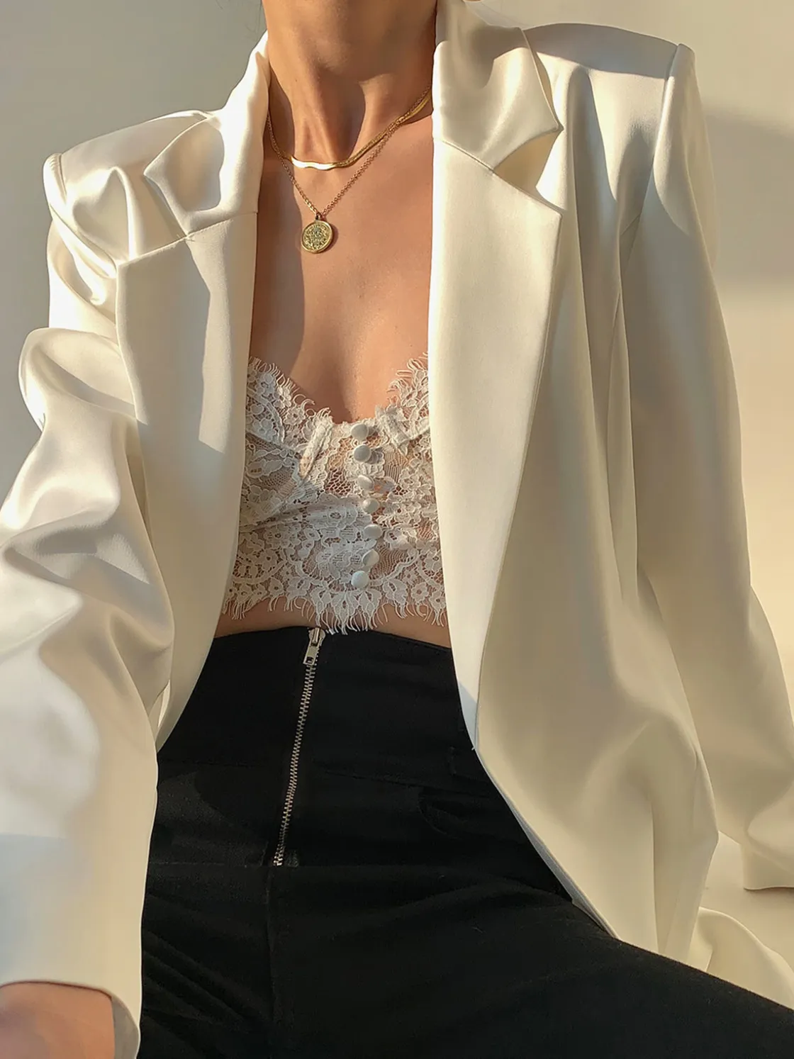 COMMENSE Double Hook Lace Crop Corset Top* Corset Tops|Crop Tops