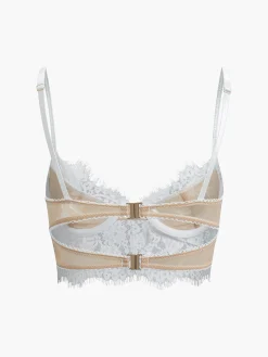 COMMENSE Double Hook Lace Crop Corset Top* Corset Tops|Crop Tops