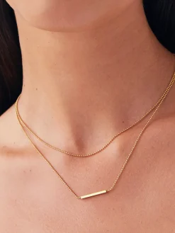 COMMENSE Double Layer en Drop Necklace* Necklaces|Accessories