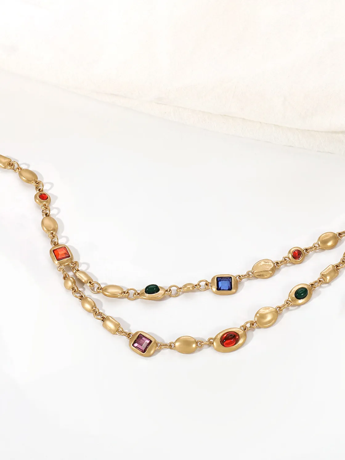 COMMENSE Double-Layer Colorful Beaded Necklace* Necklaces|Accessories