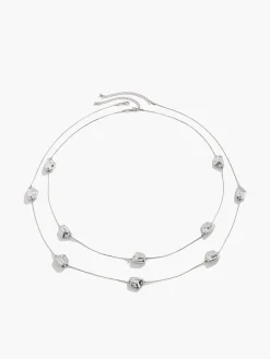 COMMENSE Double-Layer Irregular Stones Necklace* Necklaces|Accessories