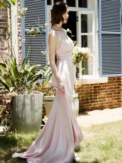 COMMENSE Drawstring Backless Lace Up Long Dress* Cocktail & Party Dresses|Summer Dresses