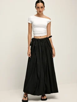 COMMENSE Drawstring Pleated Umbrella-Shaped Skirt* Skirts|Bottoms