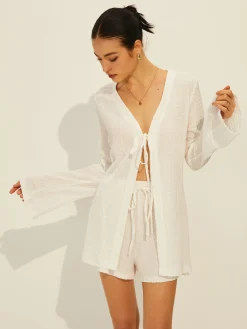 COMMENSE Drawstring Shift Shorts Set* Shorts Sets|Shorts