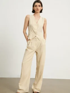 COMMENSE Effortless Linen Pants Set* Pants Sets|Matching Sets