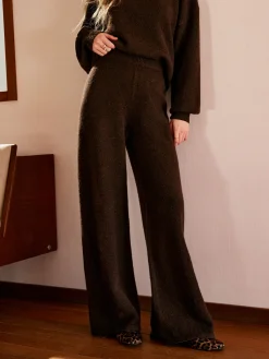 COMMENSE Elastic Waist Sweater Pants* Pants|Knitwear