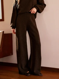 COMMENSE Elastic Waist Sweater Pants* Pants|Knitwear