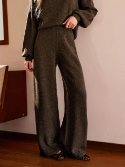 COMMENSE Elastic Waist Sweater Pants* Pants|Knitwear
