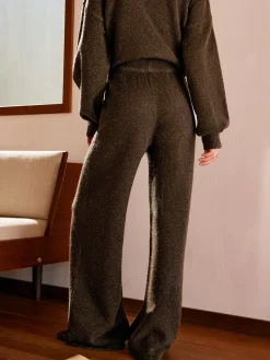 COMMENSE Elastic Waist Sweater Pants* Pants|Knitwear