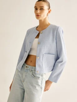 COMMENSE Elegant Button Down Jacket* Outerwear|Jackets