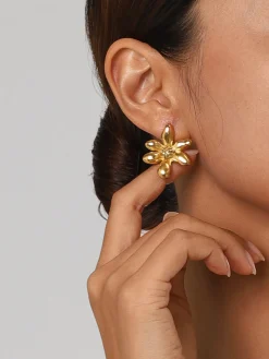 COMMENSE Elegant Irregular Petal Earrings* Earrings|Accessories