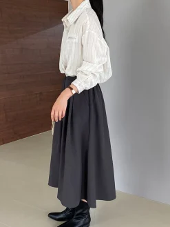 COMMENSE Elegant Knotted Midi Skirts* Bottoms