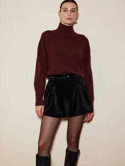 COMMENSE Elegant Mock Neck Shift Sweater* Sweater Tops|Sweaters & Cardigans