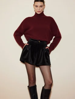 COMMENSE Elegant Mock Neck Shift Sweater* Sweater Tops|Sweaters & Cardigans