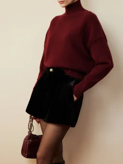 COMMENSE Elegant Mock Neck Shift Sweater* Sweater Tops|Sweaters & Cardigans