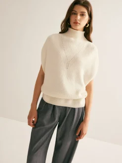 COMMENSE Elegant Mock Neck Sweater Vest* Sweater Vests|Sweaters & Cardigans