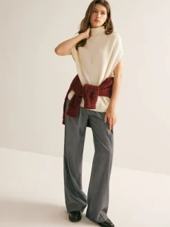COMMENSE Elegant Mock Neck Sweater Vest* Sweater Vests|Sweaters & Cardigans