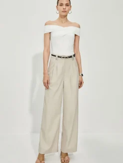 COMMENSE Elegant Off-Shoulder T-Shirts* T-shirts|Tops