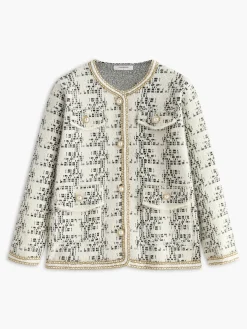 COMMENSE Elegant Pearl Button Knit Outerwear* Sweater Tops|Outerwear