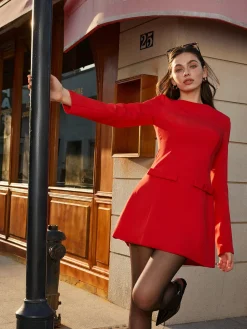 COMMENSE Elegant Plain Short Dress* Cocktail & Party Dresses|Short Dresses