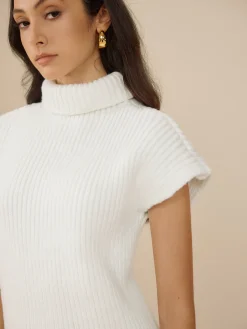 COMMENSE Elegant Ribbed Turtleneck Sweater* Sweater Tops|Sweaters & Cardigans