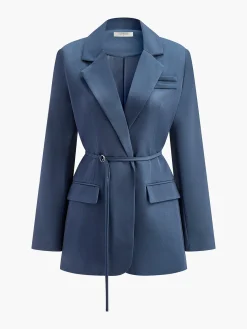 COMMENSE Elegant Slim-Belted Blazer* Blazers|Outerwear