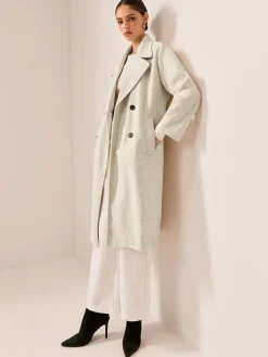 COMMENSE Elegant Tweed Long Coat* Outerwear|Coats