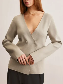 COMMENSE Elegant V-Neck Fit Cardigan* Cardigans|Sweaters & Cardigans