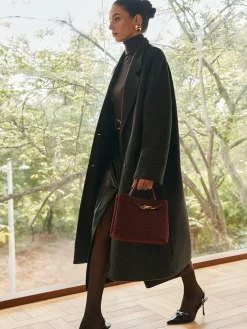 COMMENSE Elegant Wool-Blend Long Coat* Outerwear|Coats