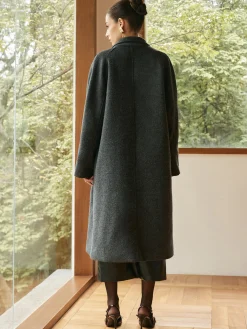 COMMENSE Elegant Wool-Blend Long Coat* Outerwear|Coats