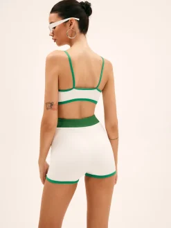 COMMENSE Emerald Contrast Bikini Bottom* Swimwear|Matching Sets