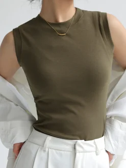 COMMENSE Everyday Cotton Tank Top* Sweater Tops|Tank Tops & Camis