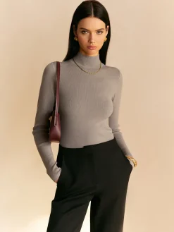 COMMENSE Everyday Long Sleeve Knit Top* Sweater Tops|Sweaters & Cardigans