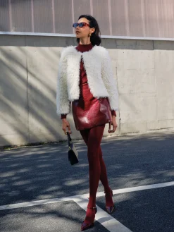 COMMENSE Faux Fur Short Coat* Outerwear|Coats