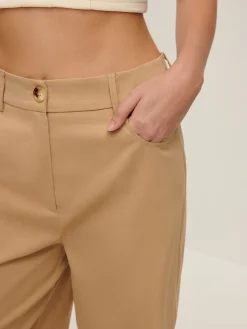 COMMENSE Flap Pockets Wide-Leg Pants* Pants|Bottoms