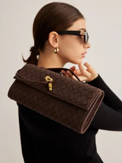 COMMENSE Flap Suede Clutch Bag* Bags|Accessories