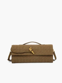 COMMENSE Flap Suede Clutch Bag* Bags|Accessories