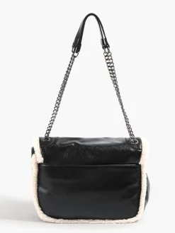 COMMENSE Flap Textured Fleece Shoulder Bag* Bags|Accessories