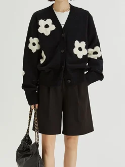 COMMENSE Floral Cardigan* Cardigans|Sweaters & Cardigans
