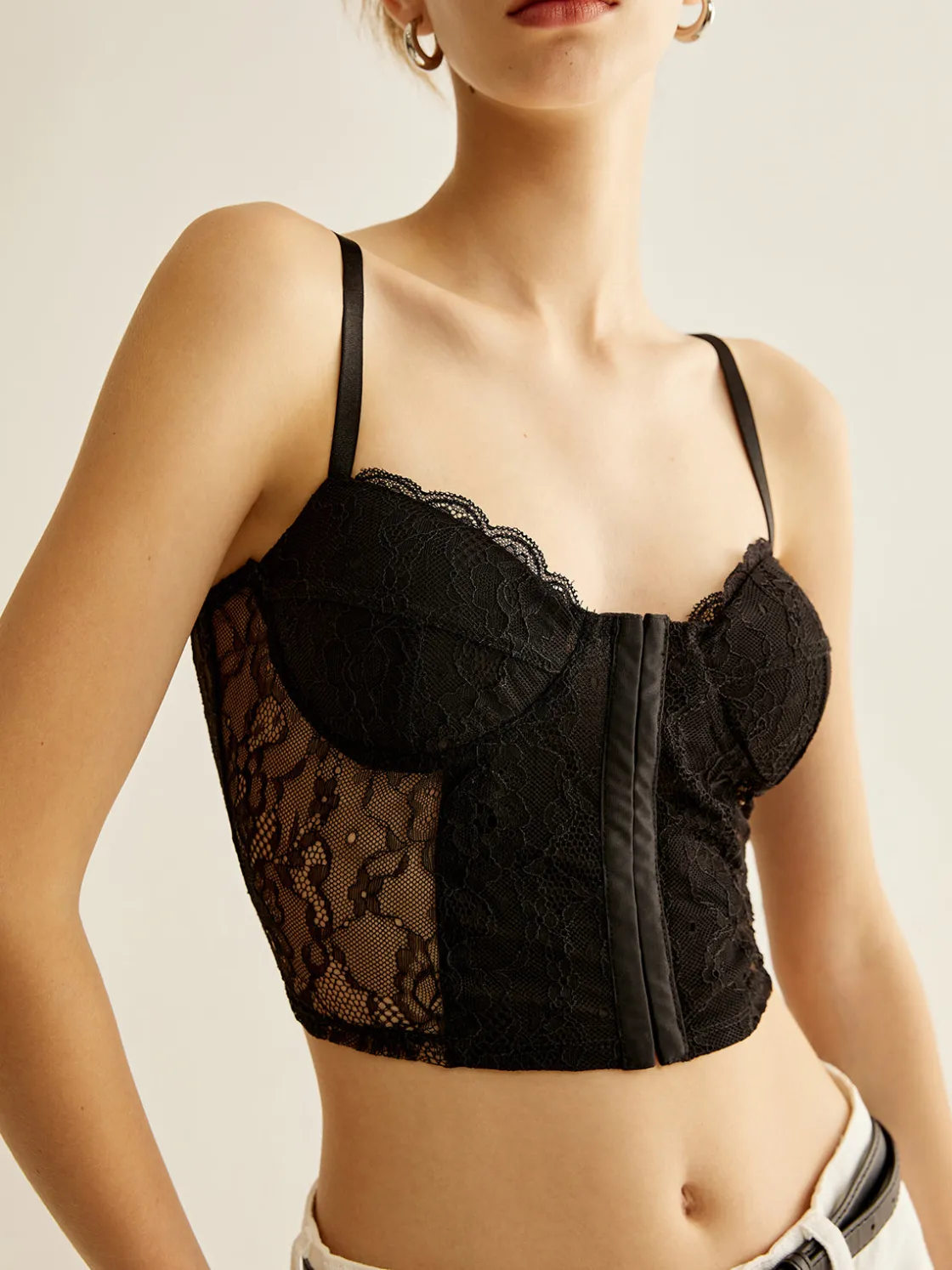 COMMENSE Floral Lace Corset Top* Corset Tops|Tops
