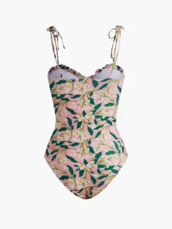 COMMENSE Floral One Piece Swimsuit* Swimwear|Tops