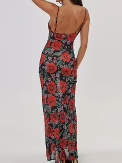 COMMENSE Floral Print Cami Long Dress* Casual Dresses|Floral Dresses